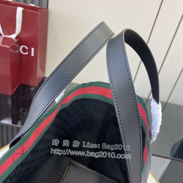 Gucci專櫃古馳最新款Totissima系列中號托特包字母肩背包 jh1962型號：788203